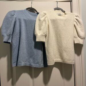 Puff sleeve sweaters (selling as a set)